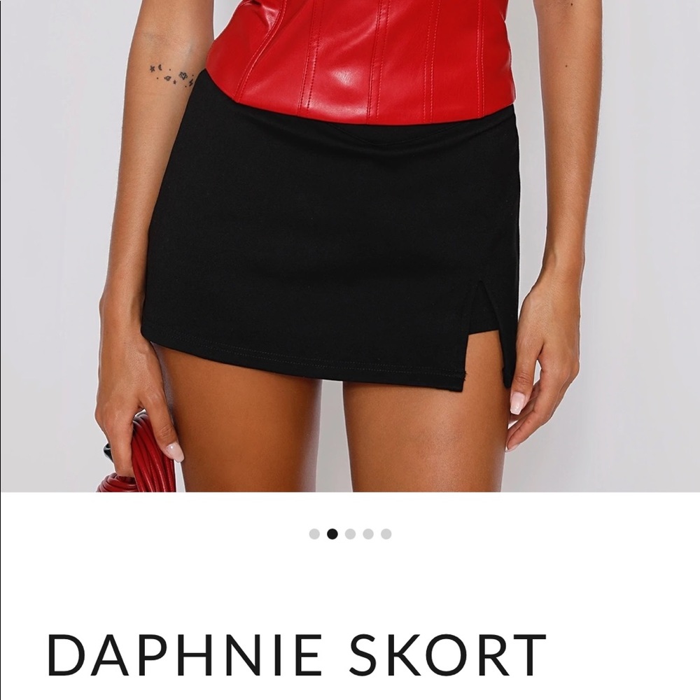 Tiger mist black daphne skort